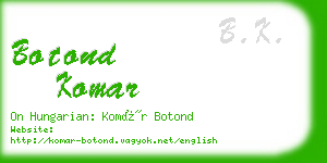 botond komar business card